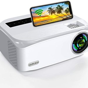 WiFi Projector, GROVIEW Native 1080P HD Wireless Projector, Supports 5G WiFi