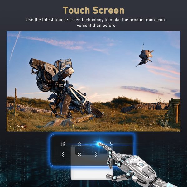 GROVIEW Projector, 2023 Upgraded Android TV 9.0 Mini Projector with Wifi and Bluetooth, 12000 Lux 1080P FHD Portable Outdoor Movie Projector, Smart Home Projector 4K Supported for Phone/PC - 图片 4