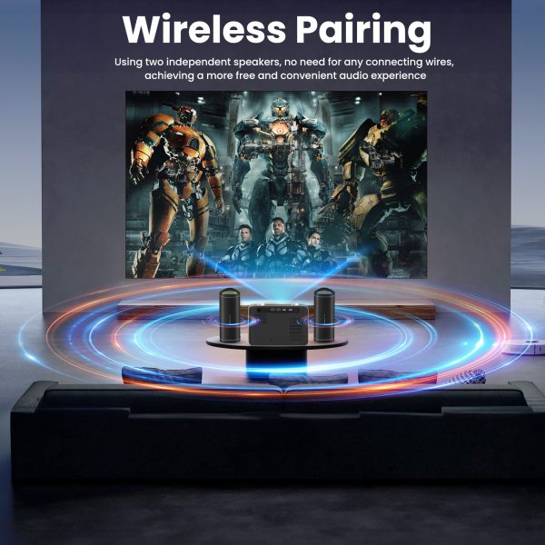 Portable Bluetooth Speakers, IPX6 Waterproof Wireless Speaker with Subwoofer, Bluetooth 5.3 TWS Dual Pairing for Gifts/Home/Party/Travel - 图片 5
