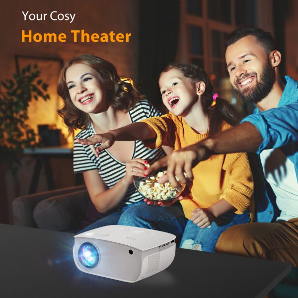 GROVIEW Mini WiFi Projector, 7500 Lumen Portable Movie Projector with 100" Screen, 1080P & 240" Display Supported, Home Theater Projector Compatible with TV Stick, Android, iPhone - 图片 7