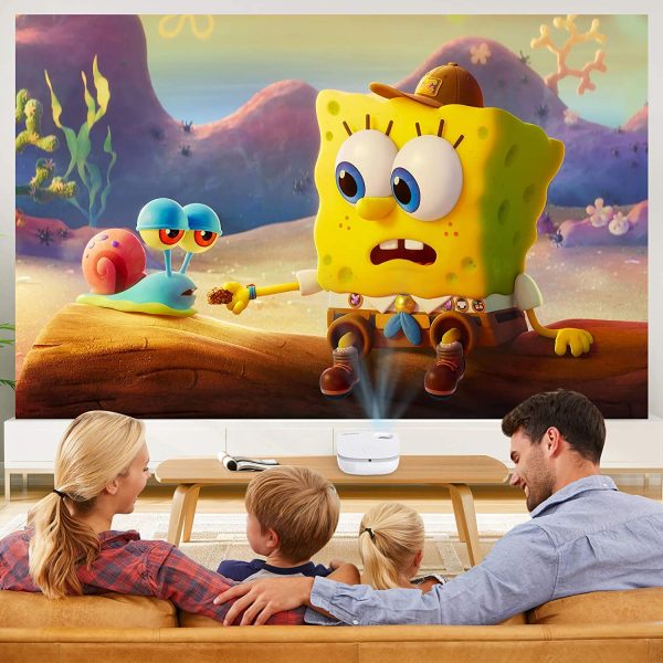 GROVIEW Mini WiFi Projector, 7500 Lumen Portable Movie Projector with 100" Screen, 1080P & 240" Display Supported, Home Theater Projector Compatible with TV Stick, Android, iPhone - 图片 7